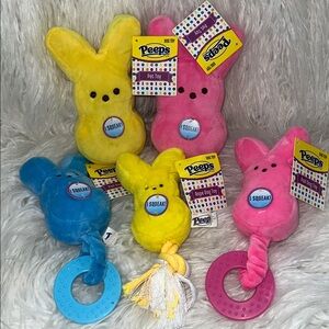 NWT Peeps Dog Toy bundle 7in tough dog toys!